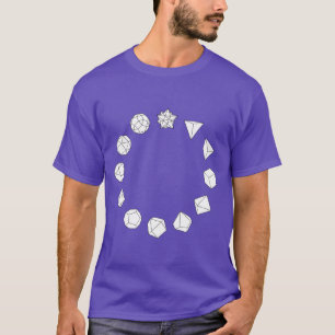 Camiseta Relógio de Prism abstrato Minimalista