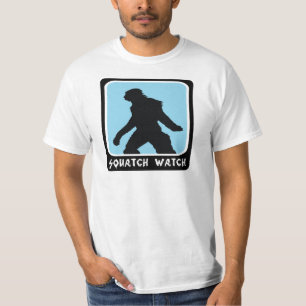Camiseta Relógio de Squatch - caçador de Sasquatch BigFoo