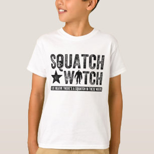 Camiseta Relógio de Squatch - eu acredito