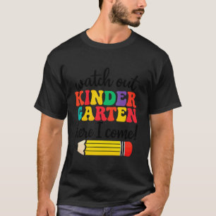 Camiseta Relógio de Volta às Aulas Cuidado Jardim de Infânc