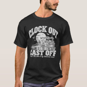 Camiseta Relógio Desligado Lançado Humor de Trabalho de Pes