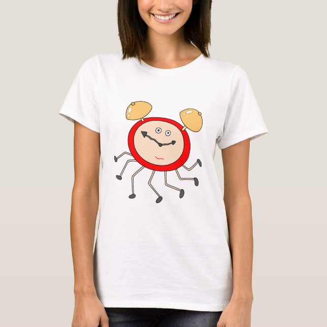 Camiseta Relógio despertador único. (Frente)