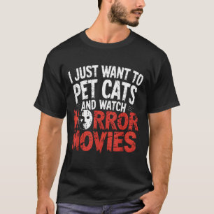Camiseta Relógio Divertido Fã de Filme de Terror - Amante d
