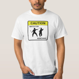 Camiseta Relógio do cuidado para Nunchaku