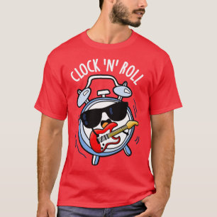 Camiseta Relógio E Rolar Pedras Engraçadas