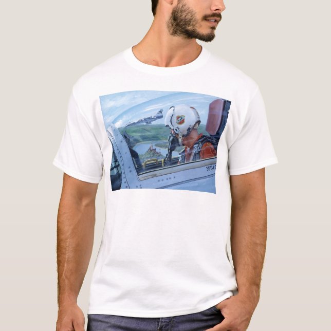 Camiseta Relógio sobre o Rhine por Ken Riley (Frente)