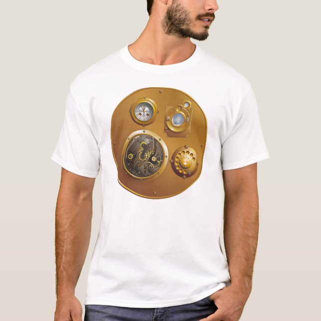 Camiseta Relógio steampunk (Frente)