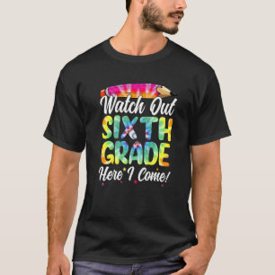 Camiseta Relógio Tie Dye Sexto Ano Aqui Eu Volto Para