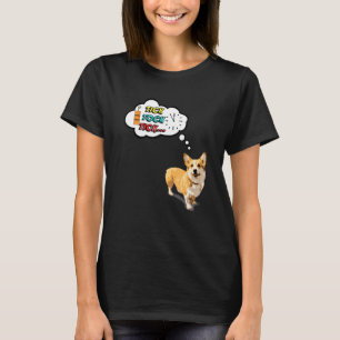 Camiseta Relógio Tik Tock de Estampa de Animal Com Cachorro
