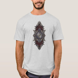 Camiseta Relógio Vitoriano Barroco Antigo Brasão Ornamentad