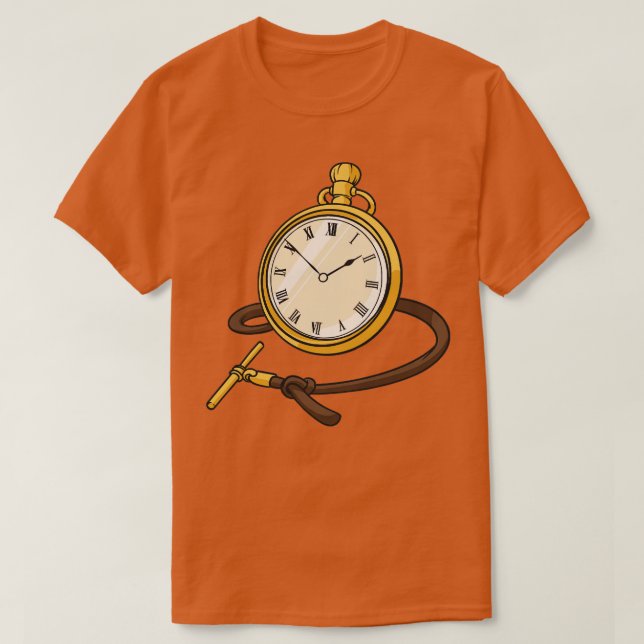Camiseta Relógios de bolso 2 relógio de bolso (Frente do Design)