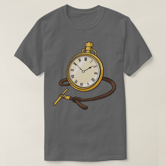 Camiseta Relógios de bolso 2 relógio de bolso (Frente do Design)