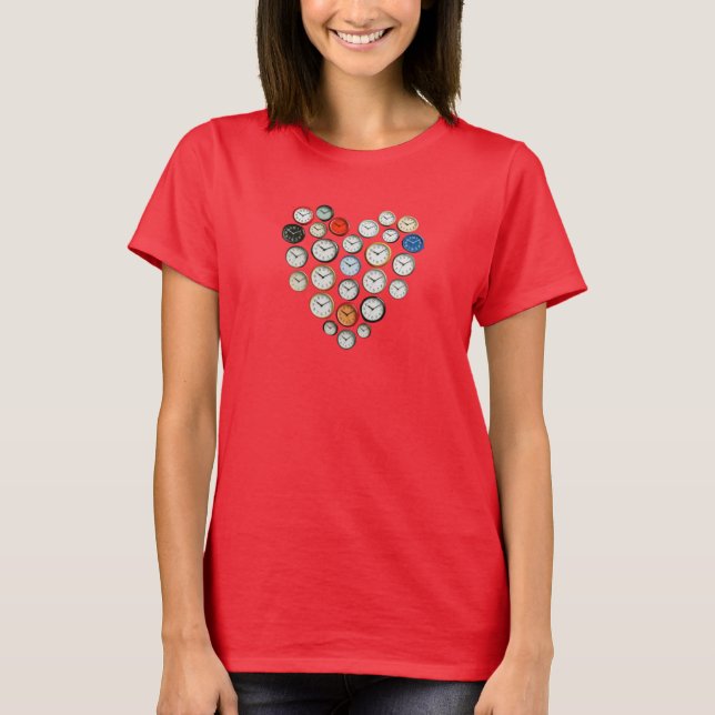 CAMISETA RELOGIOS DO CORAÇÃO DO TEMPO (Frente)