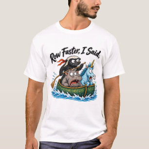 Camiseta Rema Mais Rápido, Eu Disse Design de Canoagem do T