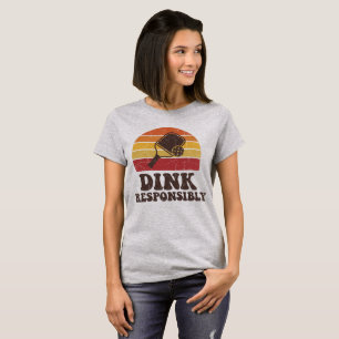 Camiseta Remada de Pickleball Divertida para Jogadores de R