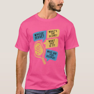 Camiseta Remada engraçada cujas perguntas da liga de saque