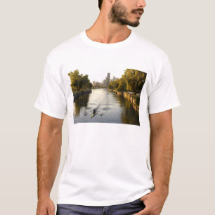 Camiseta Remadores no lago do Lincoln Park, Chicago, Illino