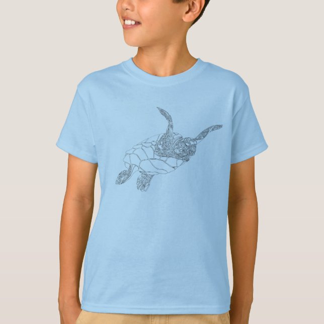 Camiseta Remando a tartaruga (Frente)