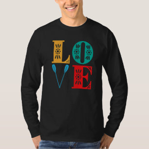 Camiseta Remando Amor Cores Vintage Retro