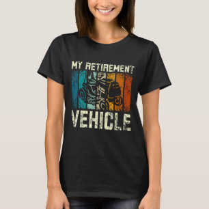 Camiseta Remando com o Mowologista e cortando relva com rel