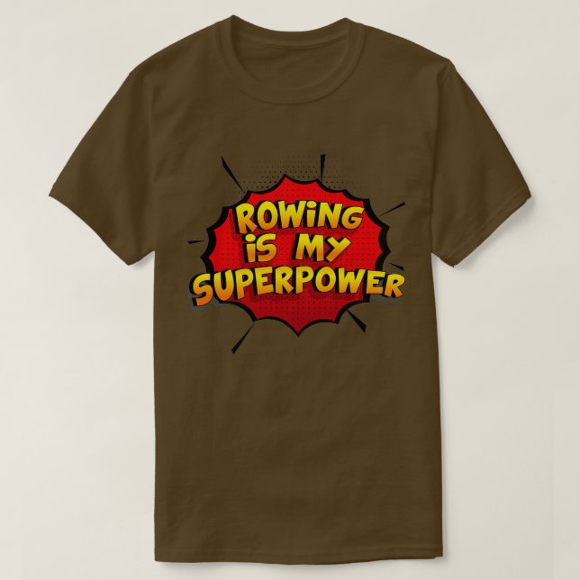 Camiseta Remar é o meu Design de super poder Engraçado, Arr (Frente do Design)