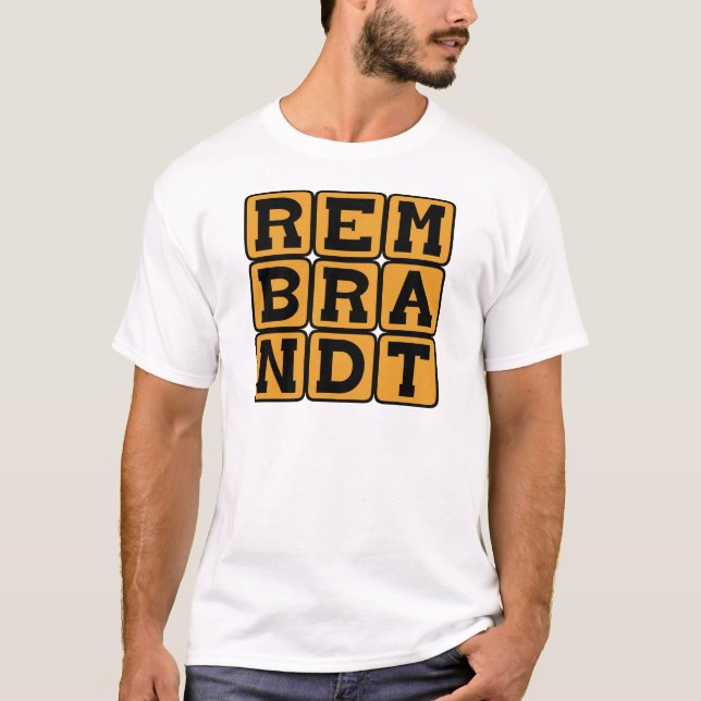 Camiseta Rembrandt, Pintor Holandês (Frente)