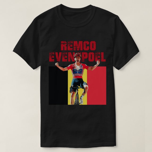 Camiseta Remco Evenepoel Trabalho de arte (Frente do Design)