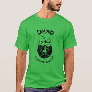 Camiseta Remédio de acampamento para tudo amigo