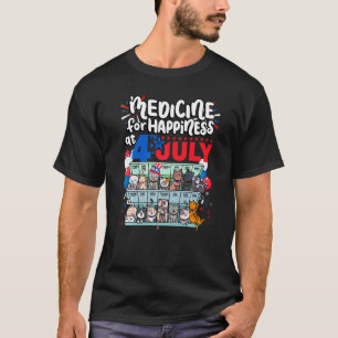 Camiseta Remédio Para Felicidade No 4 De Julho Matilha de G