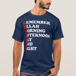 Camiseta Remember Allah Morning Afternoon Day And Night Ram