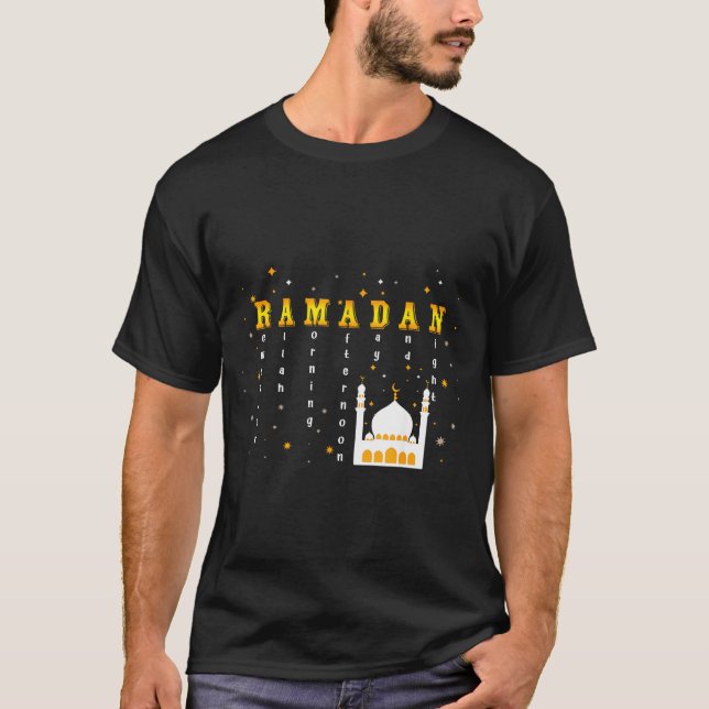 Camiseta Remember Allah Ramadan Mubarak Kareem  (Frente)