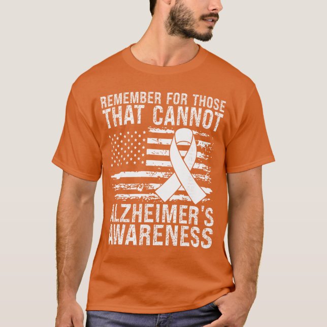Camiseta Remember for Those That Cannot Alzheimers Awarenes (Frente)