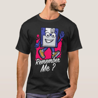 Camiseta Remember Me Programmer Retro Floppy Disc