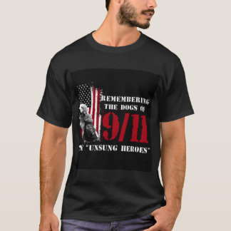 Camiseta Remembering the Dogs of 911- 911 Rescue Dogs