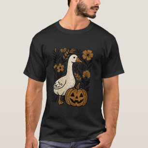 Camiseta Remendo de Abóbora de Ganso Bobo Vintage Boho Flor