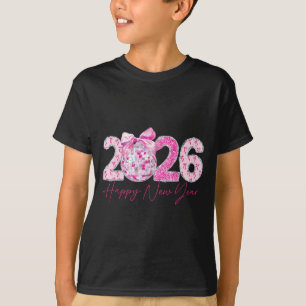 Camiseta Remendo de Arco de Bola de Discoteca de Ano Novo F