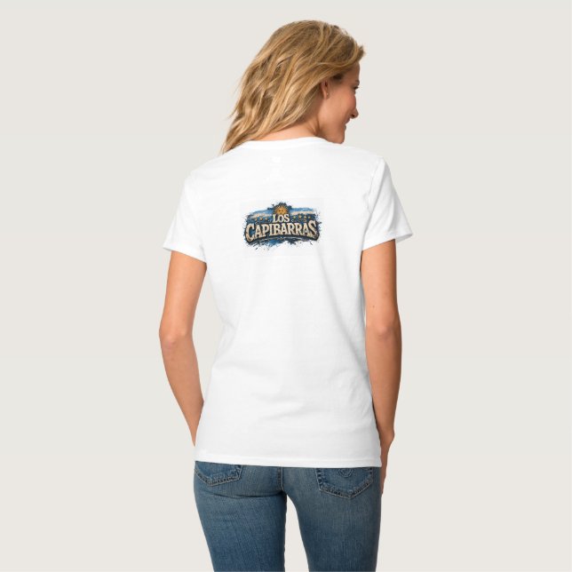 Camiseta   Remera Mujer Pasaporte Capibarra (Parte Traseira Completa)
