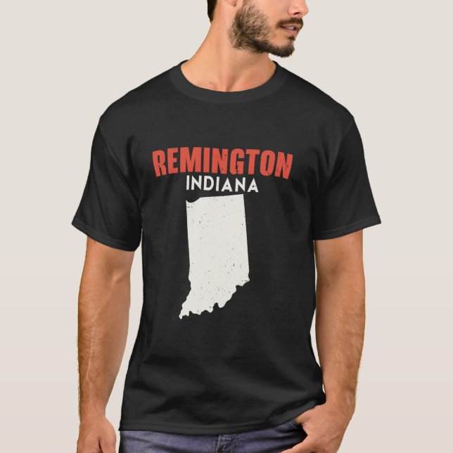 Camiseta Remington Indiana State America Viagem Indiana (Frente)