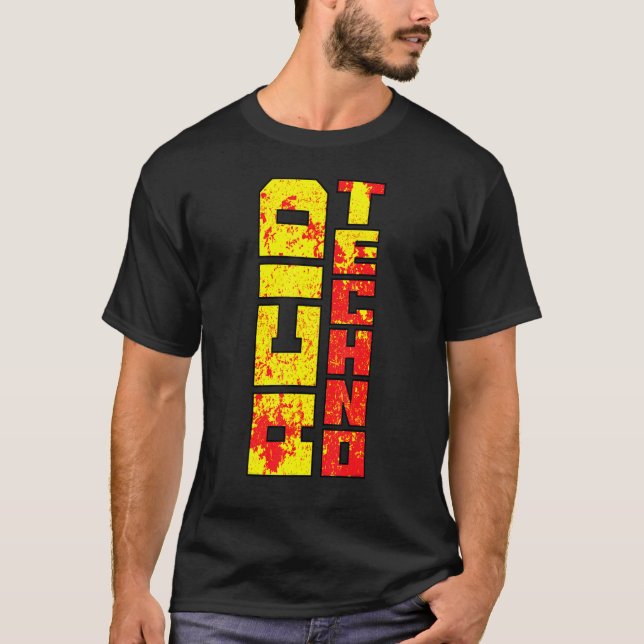 Camiseta Remix Acid Techno Acidcore Rough (Frente)