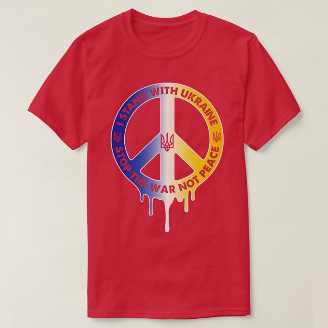 Camiseta Remix Da Paz Na Ucrânia (Frente do Design)