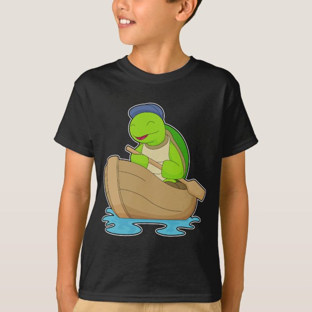 Camiseta Remo de Barco de Tartaruga (Frente)
