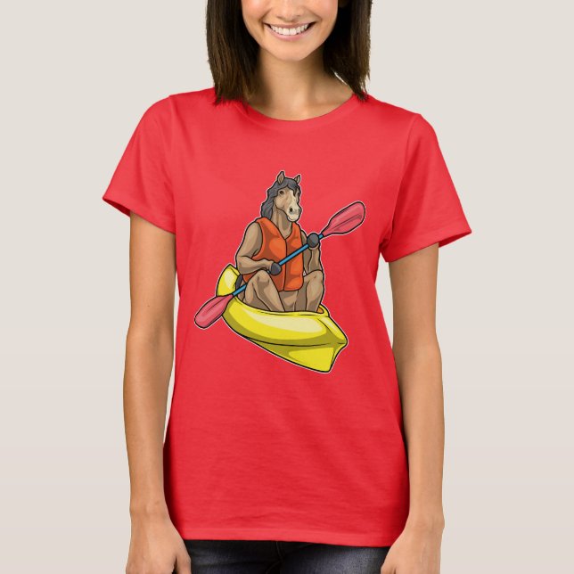 Camiseta Remo de Caiaque de Cavalo (Frente)