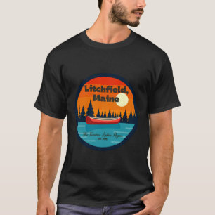 Camiseta Remo de Canoa da Região dos Lagos de Litchfield Ma
