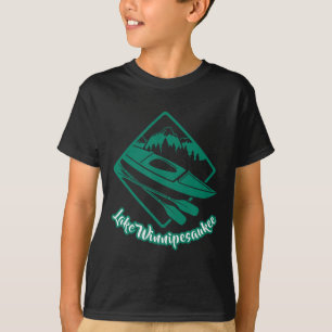 Camiseta Remo de Kayak no Lago Winnipesaukee Remo de Caiaqu