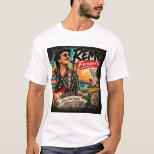 Camiseta Remo Fernandes — Ícone Musical de Goa