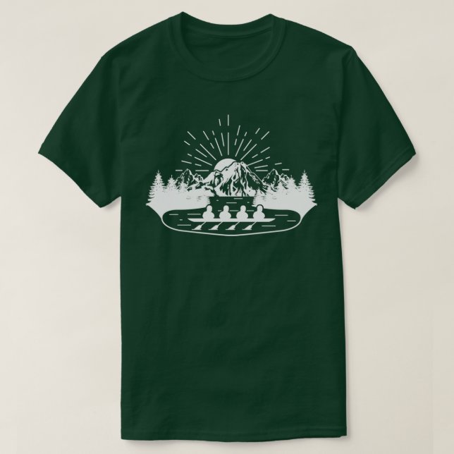 Camiseta Remo No Lago Das Montanhas 2 (Frente do Design)