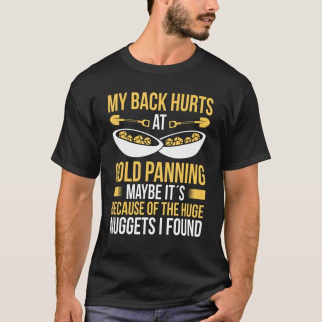 Camiseta Remoção da Dor de Lesão por Panner Dourado Substit (Frente)