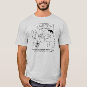Camiseta Remoção de Tatuagens no Tema de Salão de Beleza
