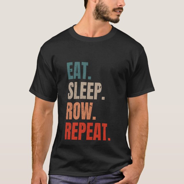 Camiseta Remoção Retroativa Coxswain Comer Repetição da Lin (Frente)