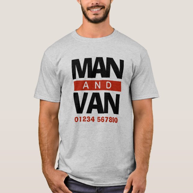 Camiseta Remoções de Empresa, Correio ou Driver de Van (Frente)